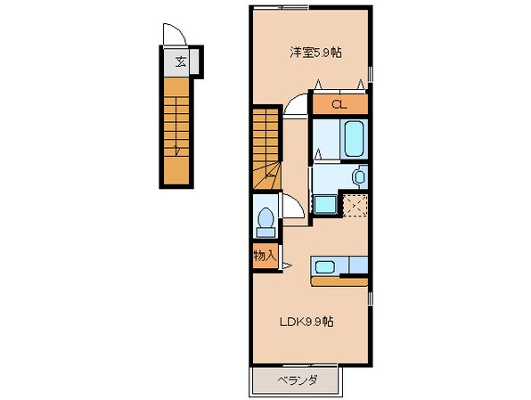 グランデフィＣ棟の物件間取画像